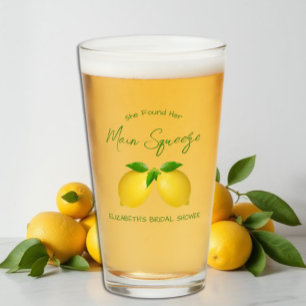 Main Squeeze Lemon Bridal Shower Glass