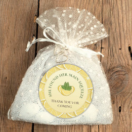 Main Squeeze Lemon Bridal Shower Sticker