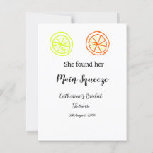 Main Squeeze lemon citrus bridal shower add name d