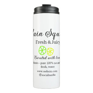 Main squeeze lemon juice homemade business name thermal tumbler