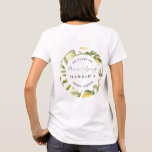 Main Squeeze Lemon Mediterranean Bridal Shower T-Shirt<br><div class="desc">Evoke the sunny splendour of an Amalfi Coast wedding with the Yellow Lemon Mediterranean Bridal Shower collection! Infused with the zest of summer citrus, the invitations, signs, and decor radiate warmth, elegance, and charming lemon graphics paired with a gorgeous calligraphy font. Celebrate your love amidst the breezy allure of the...</div>