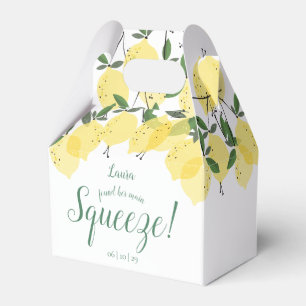 Main Squeeze Lemons Bridal Shower  Favour Box