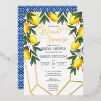 Main Squeeze Lemons Italian Bridal Shower - Gold