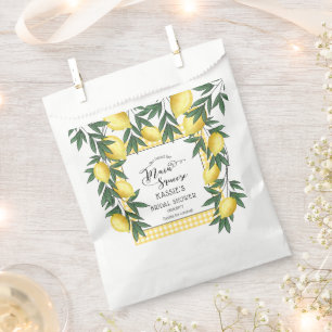 Main Squeeze Lemons Tropical Bridal Shower Favour Bags