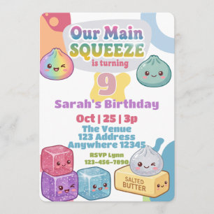 Main Squeeze Squishy Birthday Invitation