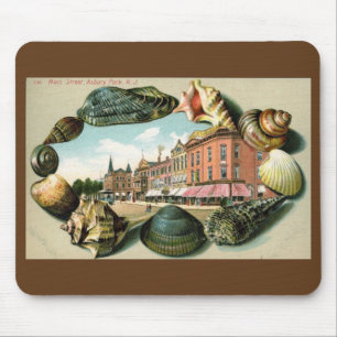 Main St., Asbury Park, New Jersey Vintage Mouse Mat