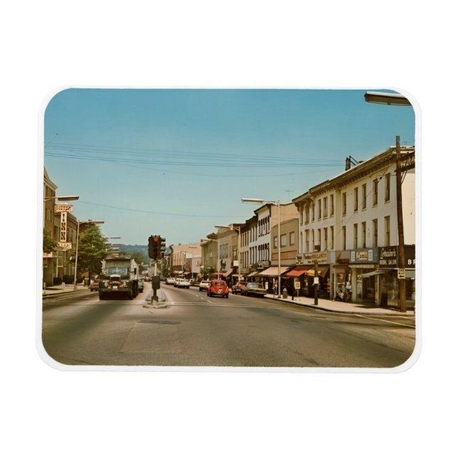 Main St., Danbury, CT Vintage Postcard Magnet (Horizontal)
