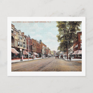 Main St., East Orange, New Jersey Vintage Postcard