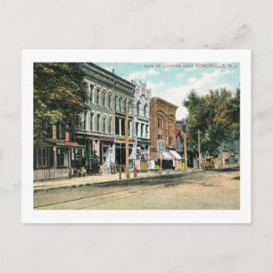 Main St., Looking West, Somerville NJ Vintage Postcard