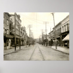 Main St. Nanticoke Pa. 1906 Poster