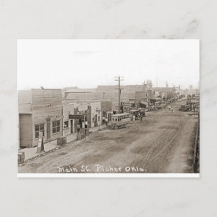 Main St. Picher Oklahoma circa1920 Postcard