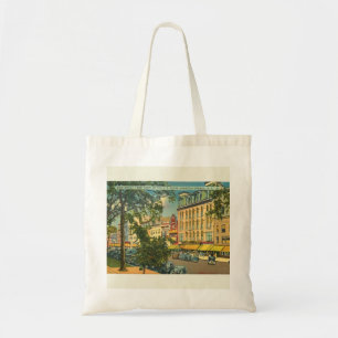 Main St, Saratoga Springs NY Vintage Style  Tote Bag