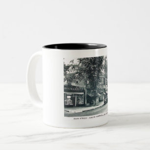 Main St., Southampton, Long Island NY Vintage Two-Tone Coffee Mug