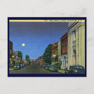 Main St., Waynesville NC Vintage Postcard