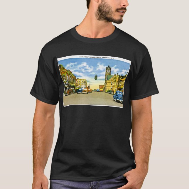 Main Street, Anderson, South Carolina T-Shirt (Front)