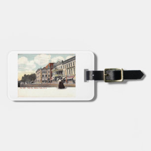 Main Street, Asbury Park, NJ Vintage Postcard Luggage Tag