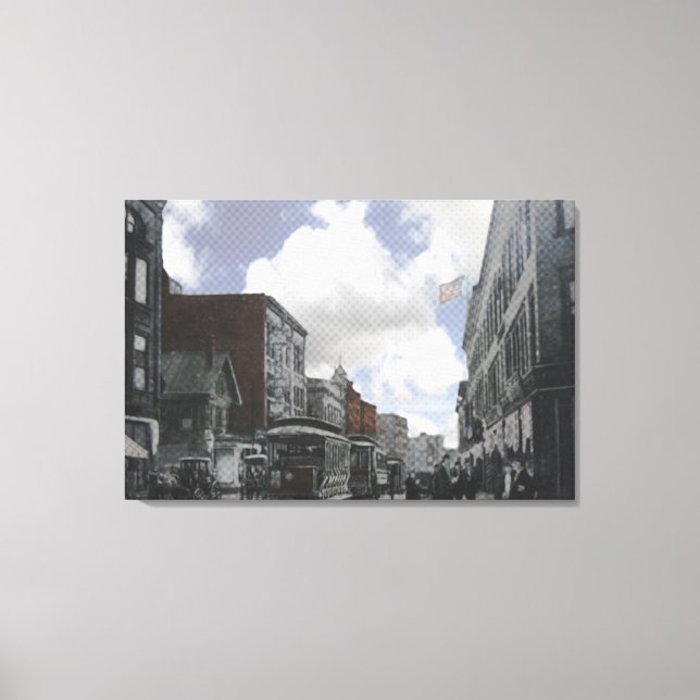 Main Street Brockton 1 Canvas Print (Front)