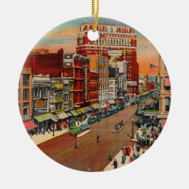 Main Street - Buffalo, NY Vintage Ornament (Front)