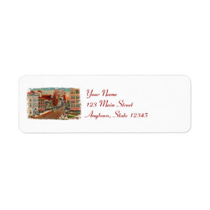 Main Street Buffalo Return Address Labels