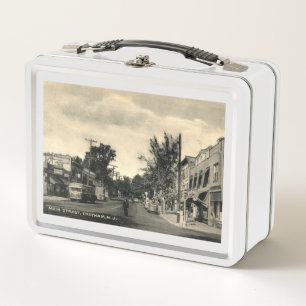 Main Street, Chatham, New Jersey Vintage Metal Lunch Box