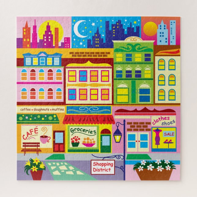Main Street Colours Jigsaw Puzzle (Vertical)