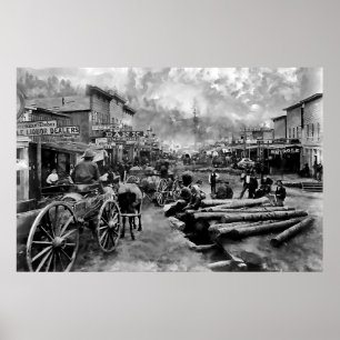 Main Street DEADWOOD 1876 Poster