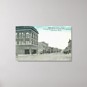 Main Street Looking WestLewiston, MT Canvas Print