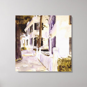 Main Street, Nantucket, famous painting Canvas Print