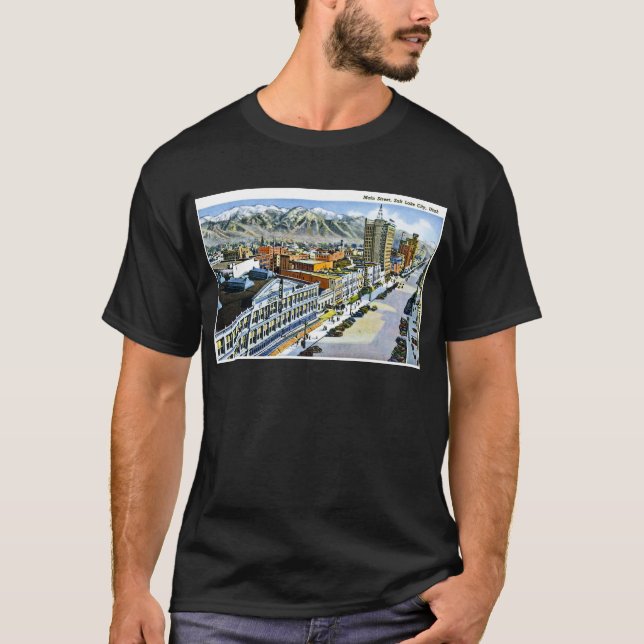 Main Street, Salt Lake City, Utah T-Shirt (Front)