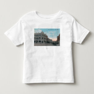 Main Street Scene with Horse Carriages and Toddler T-Shirt