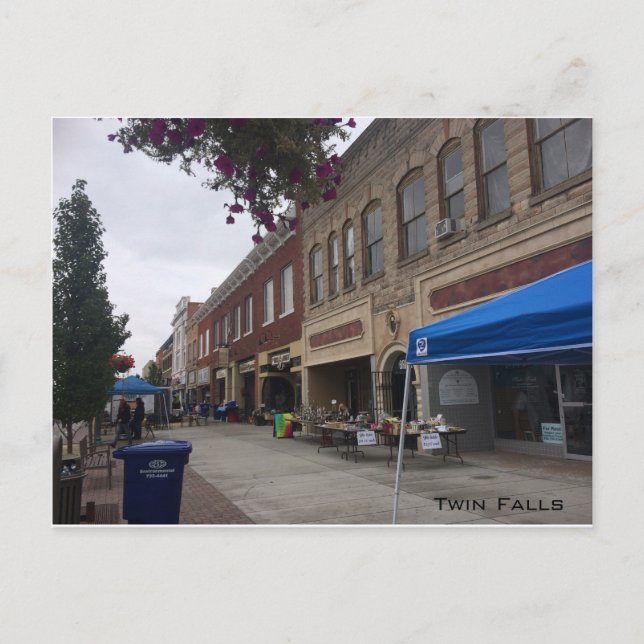 Main Street - Twin Falls Postcard (Front)