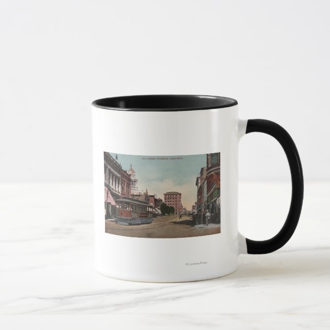 Main Street View with Street Car Mug (Right)