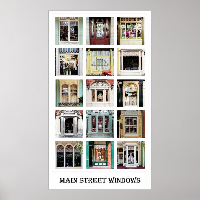 Main Street Windows Poster (Front)