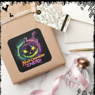 MainCharacterEnergy ExDesigner Halloween Square Sticker