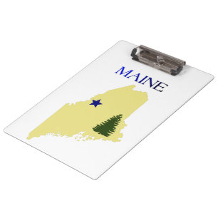 Maine 1901 flag clipboard