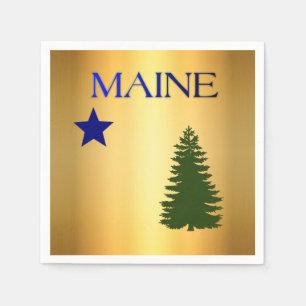 Maine (1901) flag napkin