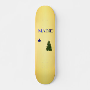 Maine (1901) flag skateboard