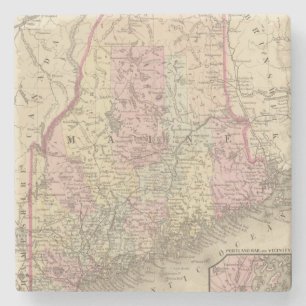 Maine 3 stone coaster