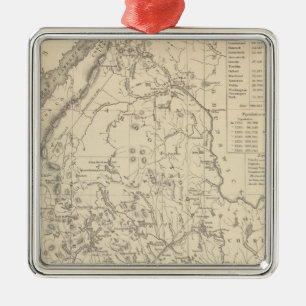 Maine 4 metal tree decoration