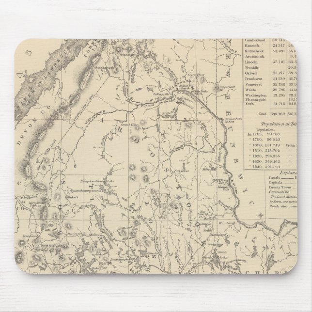 Maine 4 mouse mat (Front)