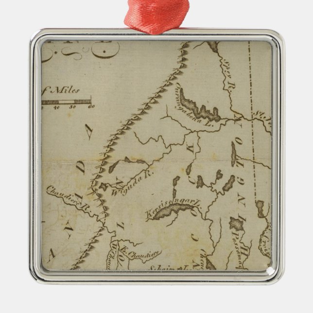 Maine 9 metal tree decoration (Front)