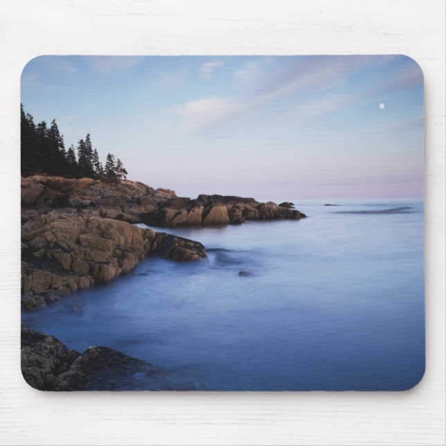 Maine, Acadia National Park, Moonset Mouse Mat (Front)