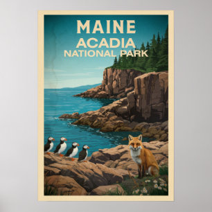 Maine Acadia National Park V02 Poster