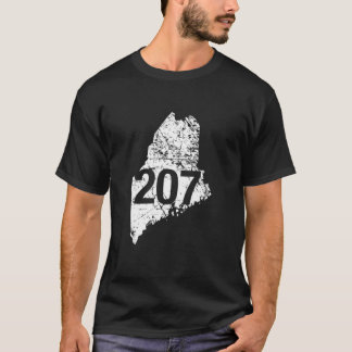 Maine Area Code 207 , Funny Cute Hometown Souvenir T-Shirt