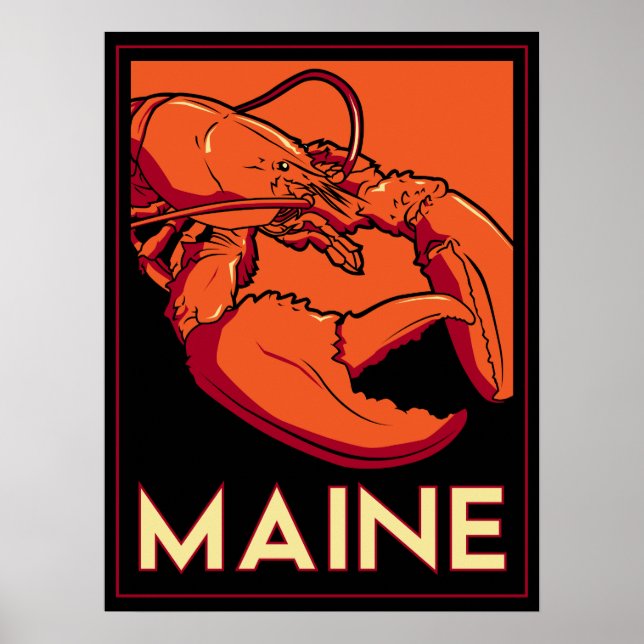 Maine Art Deco Poster (Front)
