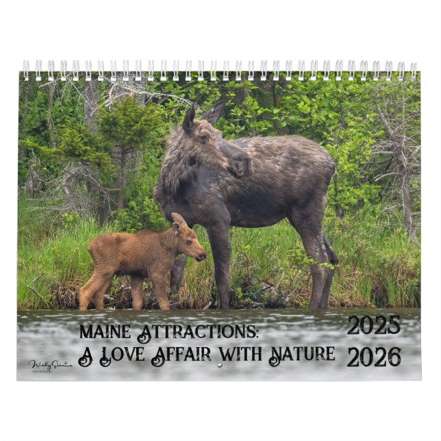 Maine Attractions 2025-2026 Calendar (Cover)