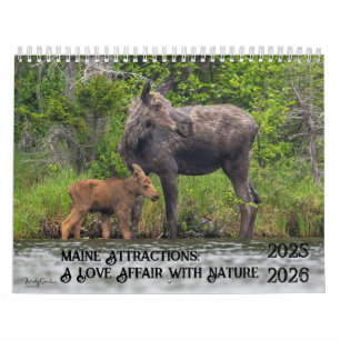 Maine Attractions 2025-2026 Calendar