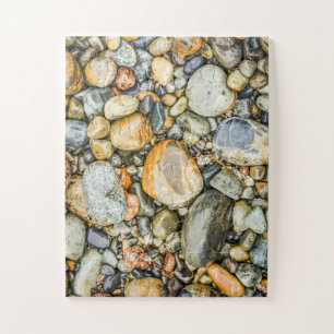 Maine Beach Rocks & Pebbles Oversized Jigsaw Puzzle