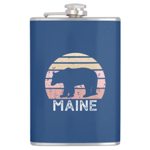 Maine Bear Hip Flask