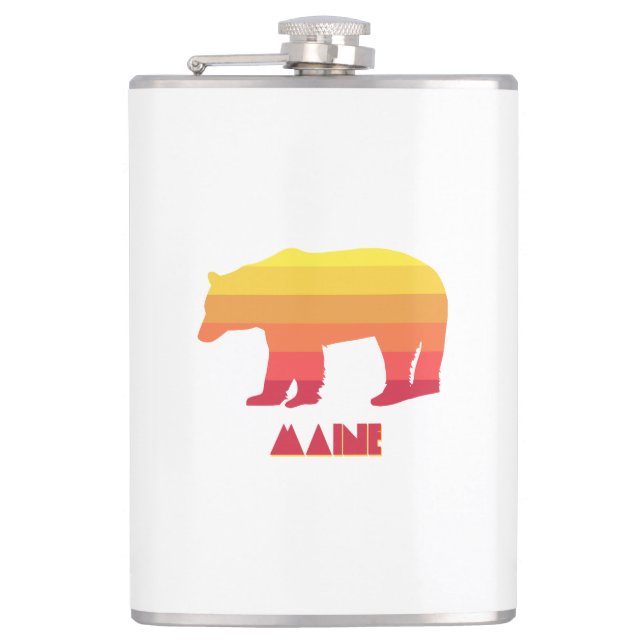 Maine Bear Hip Flask (Front)